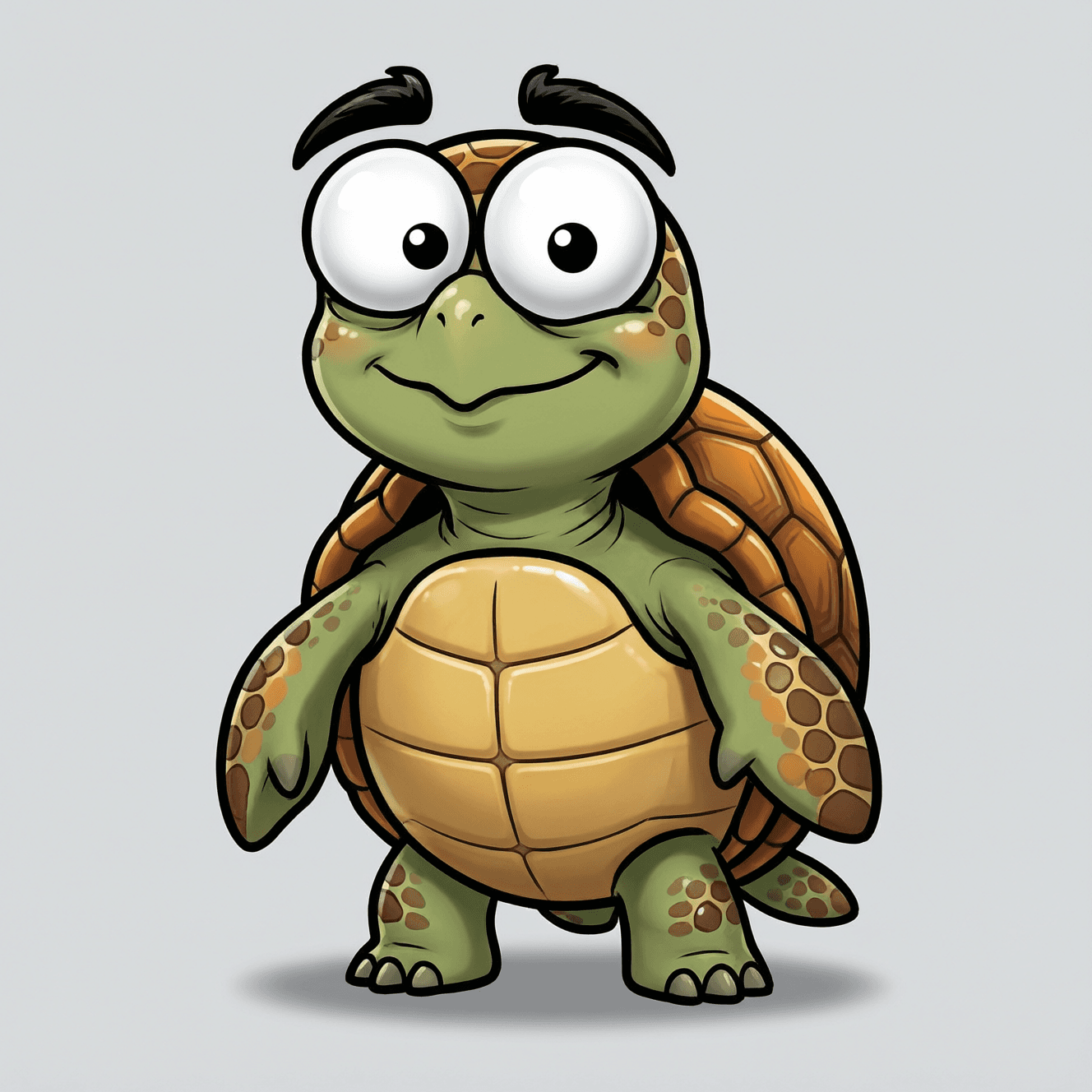 Tortuga carey nadando, con el caparazón de placas marrones y doradas superpuestas.